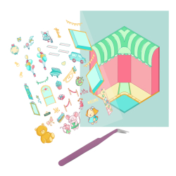 Stickers story - Kawaï Bazar Livre DIY