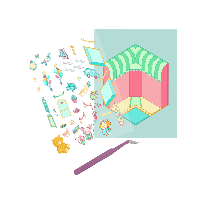 Stickers story - Kawaï Bazar Livre DIY