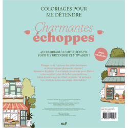 Charmantes échoppes - Coloriages pour me détendre Livre Beaux-arts