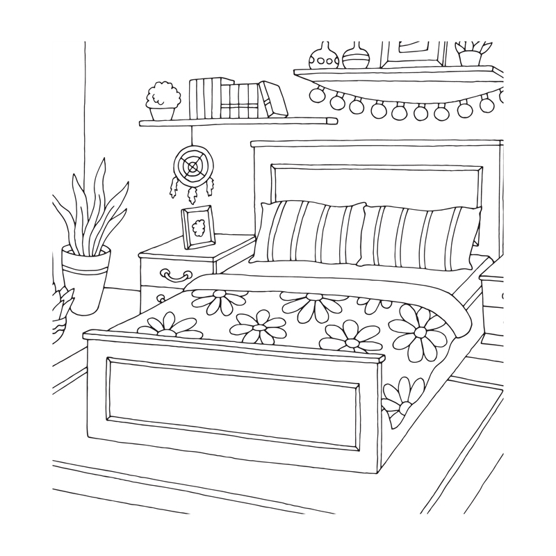 Cosy chez soi - Coloriages pour me détendre Livre Beaux-arts