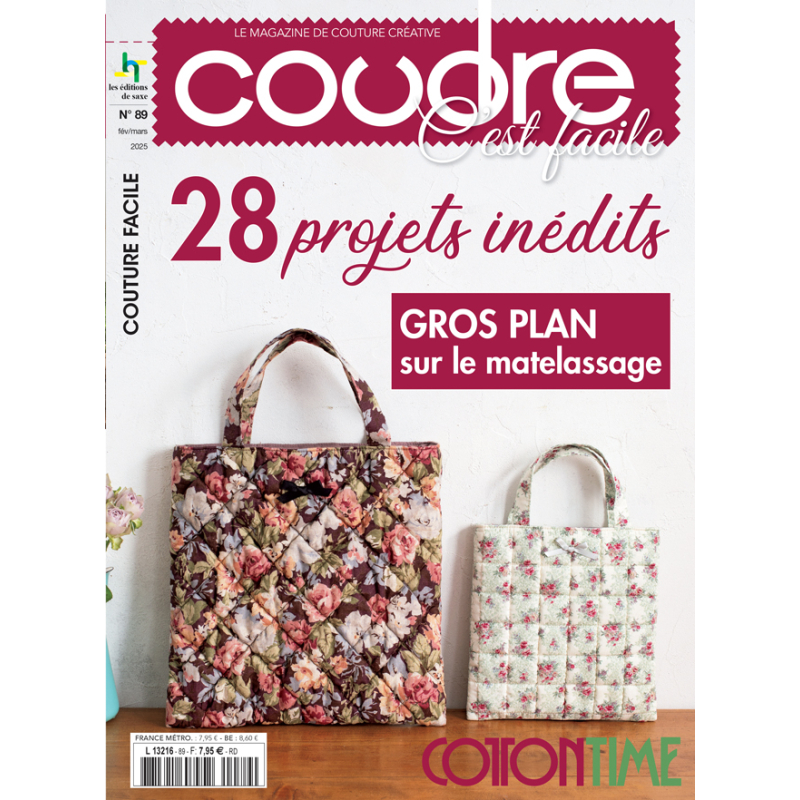 Coudre c'est facile n°89 : 28 projets inédits Magazine Couture