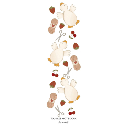 Marque-pages : Tous les mots doux x Annab Marque-pages Beaux-arts