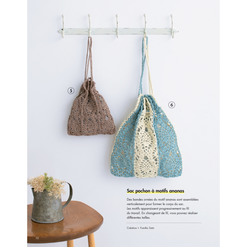 20 sacs et pochettes au crochet Livre Crochet