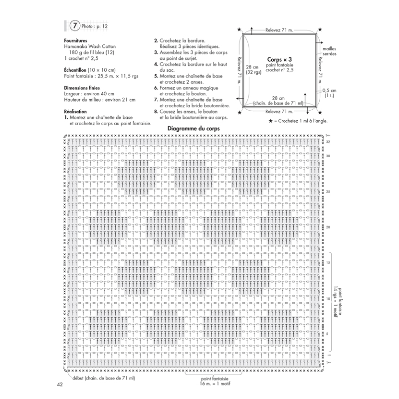 20 sacs et pochettes au crochet Livre Crochet