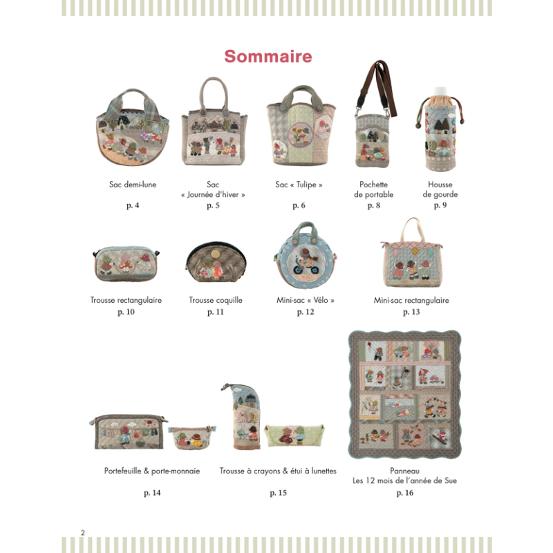 Joyeux patchwork Sunbonnet Sue - 31 projets Livre Patchwork