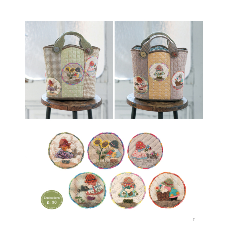 Joyeux patchwork Sunbonnet Sue - 31 projets Livre Patchwork