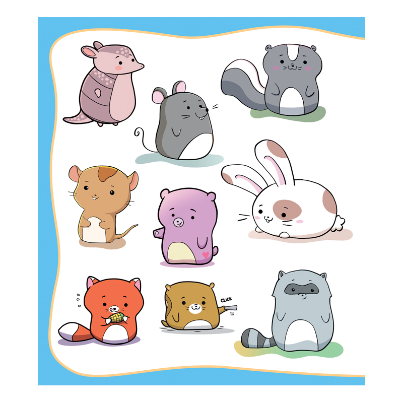 Adorables animaux mochi à dessiner Livre Jeunesse