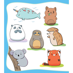 Adorables animaux mochi à dessiner Livre Jeunesse