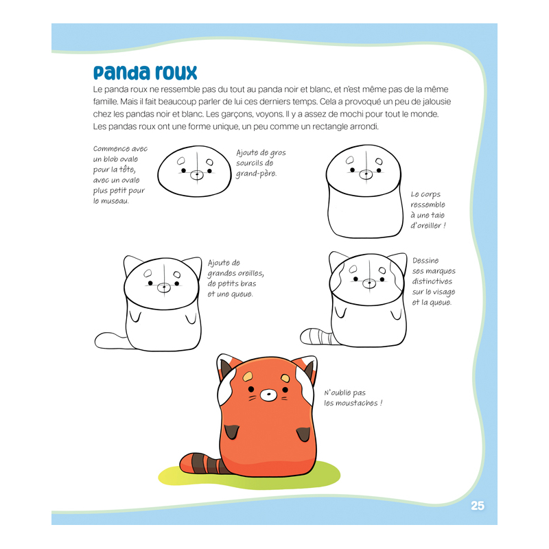 Adorables animaux mochi à dessiner Livre Jeunesse