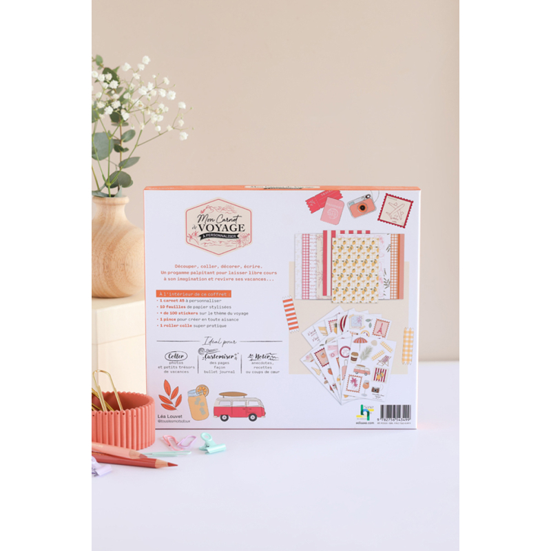 Coffret journaling : Mon plus beau voyage Kit DIY