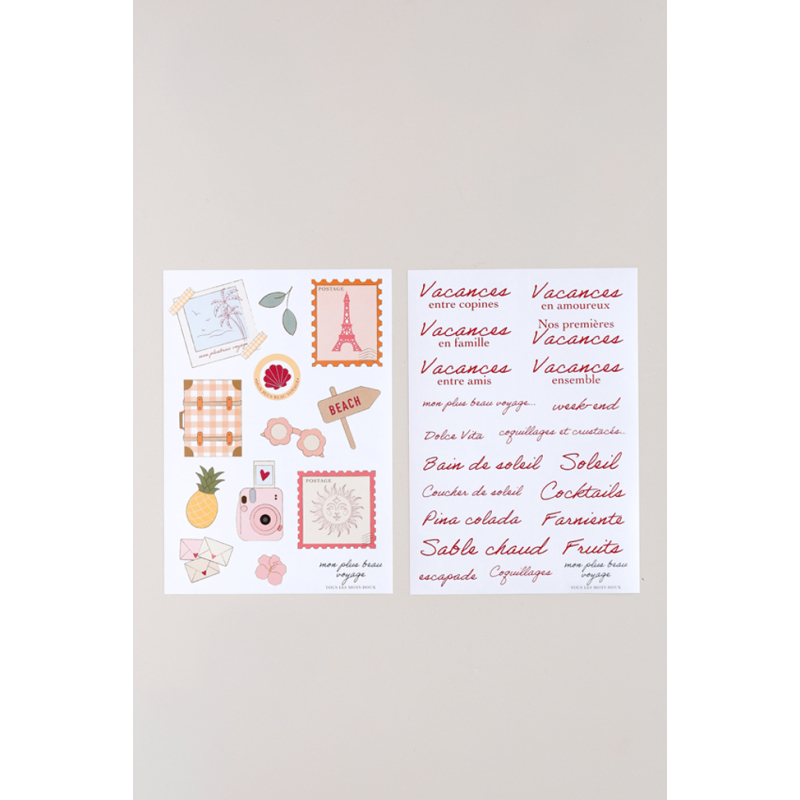 Coffret journaling : Mon plus beau voyage Kit DIY