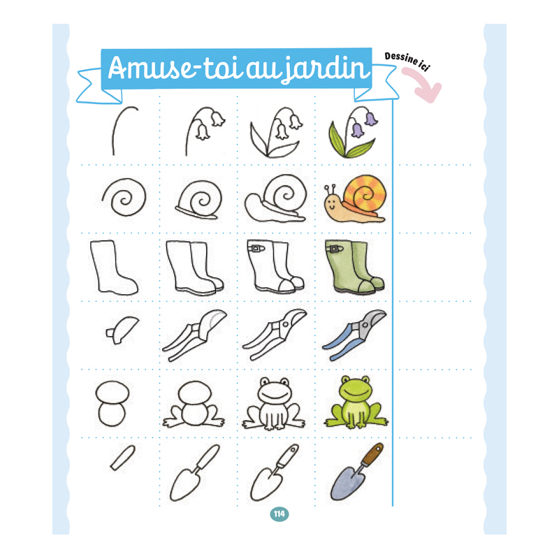 Adorables mignonneries à dessiner pas à pas Livre Jeunesse