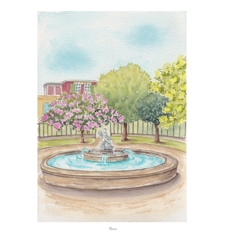 La côte d'azur à l’aquarelle Livre Beaux-arts