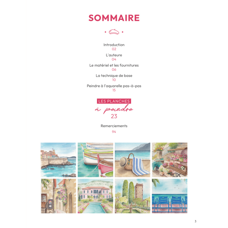 Planches et secrets d'artistes : La côte d'azur à l’aquarelle Livre Beaux-arts