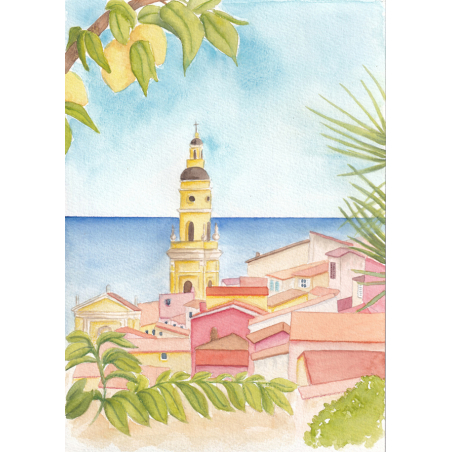 Planches et secrets d'artistes : La côte d'azur à l’aquarelle