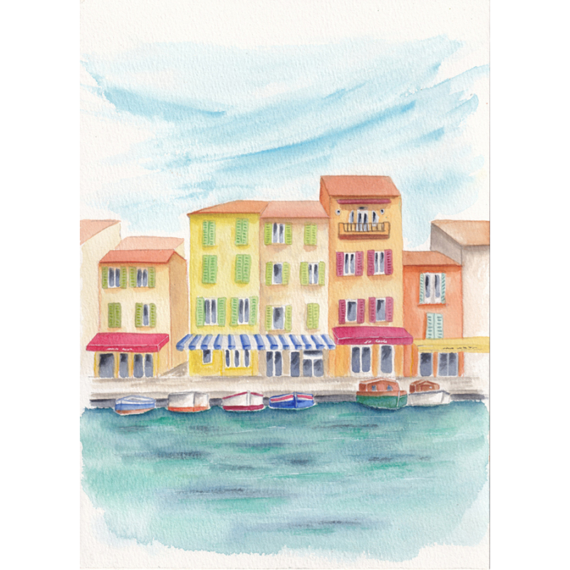 La côte d'azur à l’aquarelle Livre Beaux-arts
