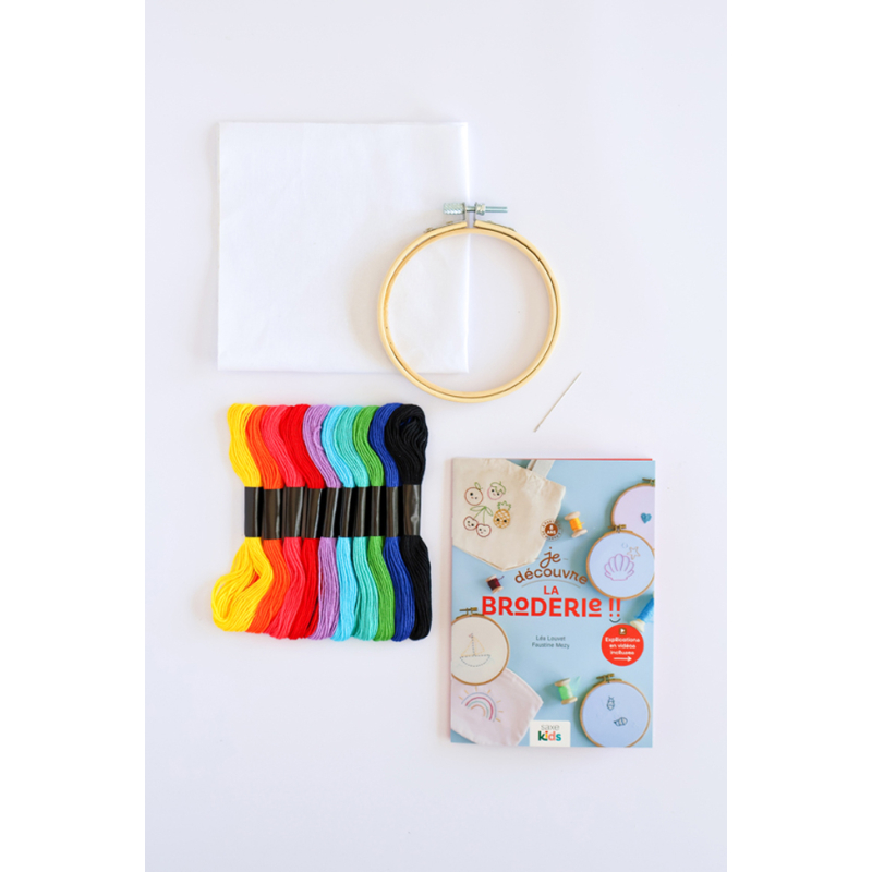 Coffret Je découvre la broderie - Occasion Kit livres coffrets defraichis