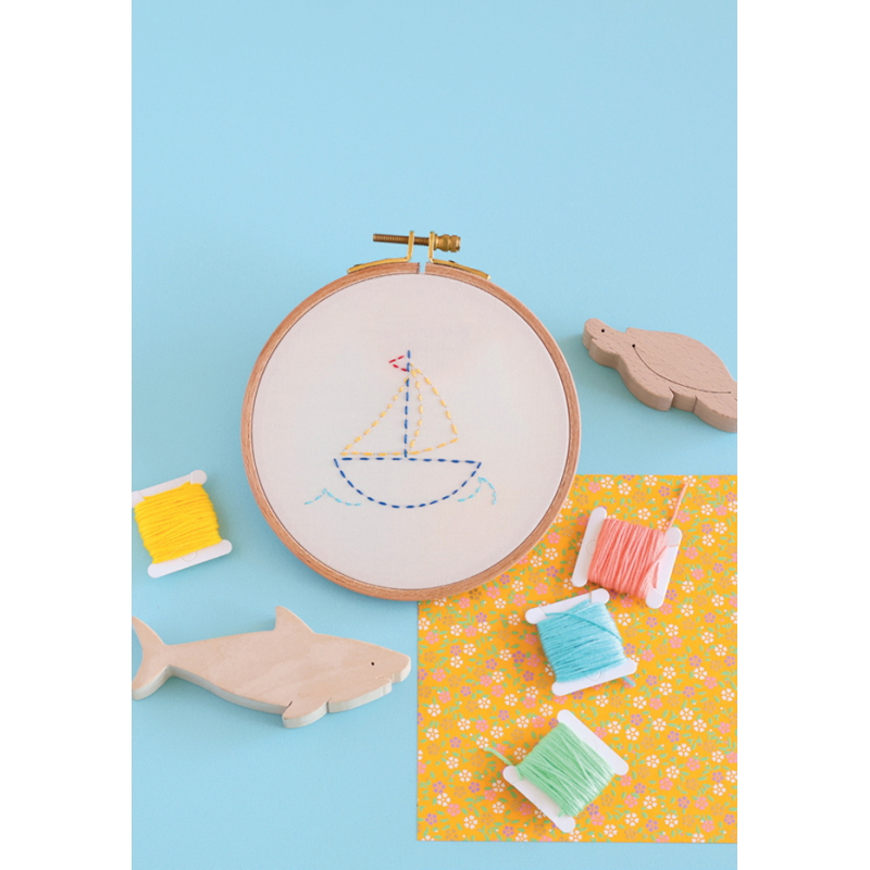 Coffret Je découvre la broderie - Occasion Kit livres coffrets defraichis