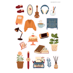 Stickers : Moments Cosy Livre DIY