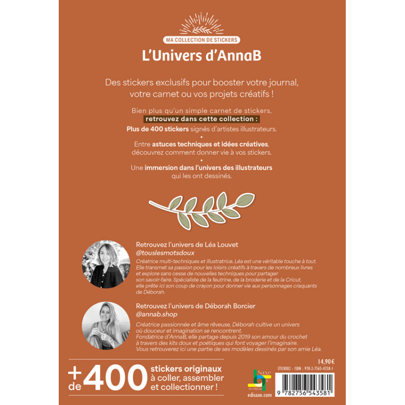 Stickers : AnnaB & Tous les mots doux Livre DIY