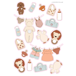 Stickers : AnnaB & Tous les mots doux Livre DIY