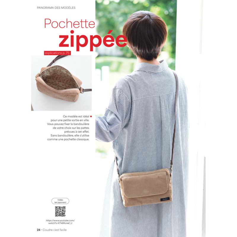 Coudre c'est facile n°96 : Sacs & accessoires sans patron Magazine Couture