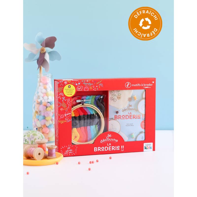 Coffret Je découvre la broderie - Occasion Kit livres coffrets defraichis