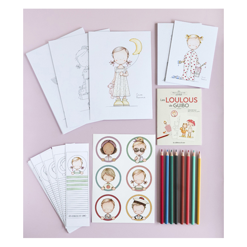 PACK EXCLUSIF : Les loulous de GUIBO Lot Beaux-arts