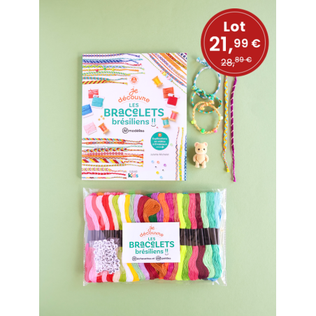 Offre spéciale Bracelets brésiliens : le livre + le lot