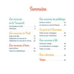 Mon imagier des vacances Livre Jeunesse