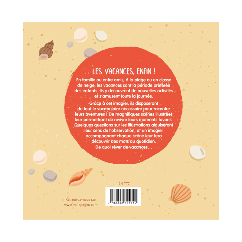 Mon imagier des vacances Livre Jeunesse