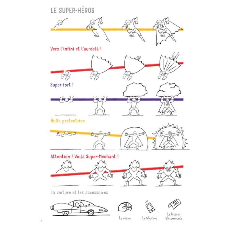 Comment dessiner tes héros préférés dans tous leurs états ! Livre Jeunesse