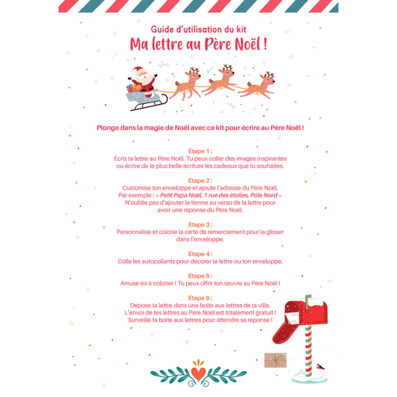 Ma lettre au Père Noël Kit Jeunesse