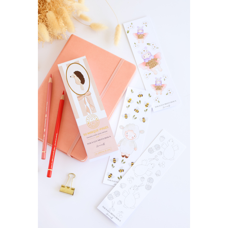 Marque-pages : Tous les mots doux x Annab Marque-pages Beaux-arts