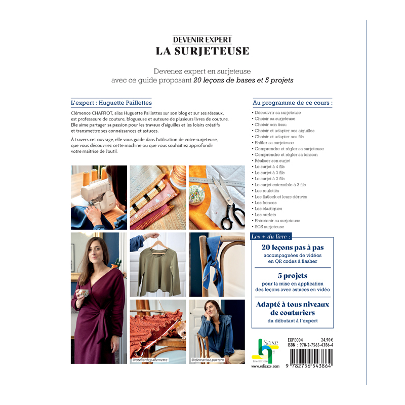 Devenir expert : la surjeteuse Livre Couture