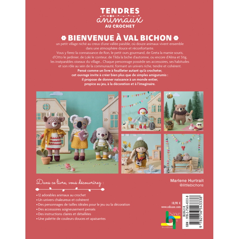 Tendres animaux au crochet - 12 amigurumis Livre Crochet