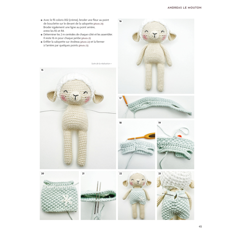 Tendres animaux au crochet - 12 amigurumis Livre Crochet