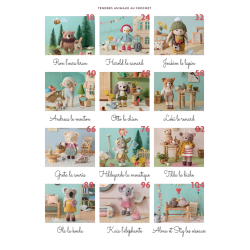 Tendres animaux au crochet - 12 amigurumis Livre Crochet