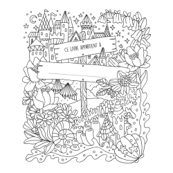 Royaume fantastique à colorier - Un voyage créatif en 100 illustrations Livre Beaux-arts