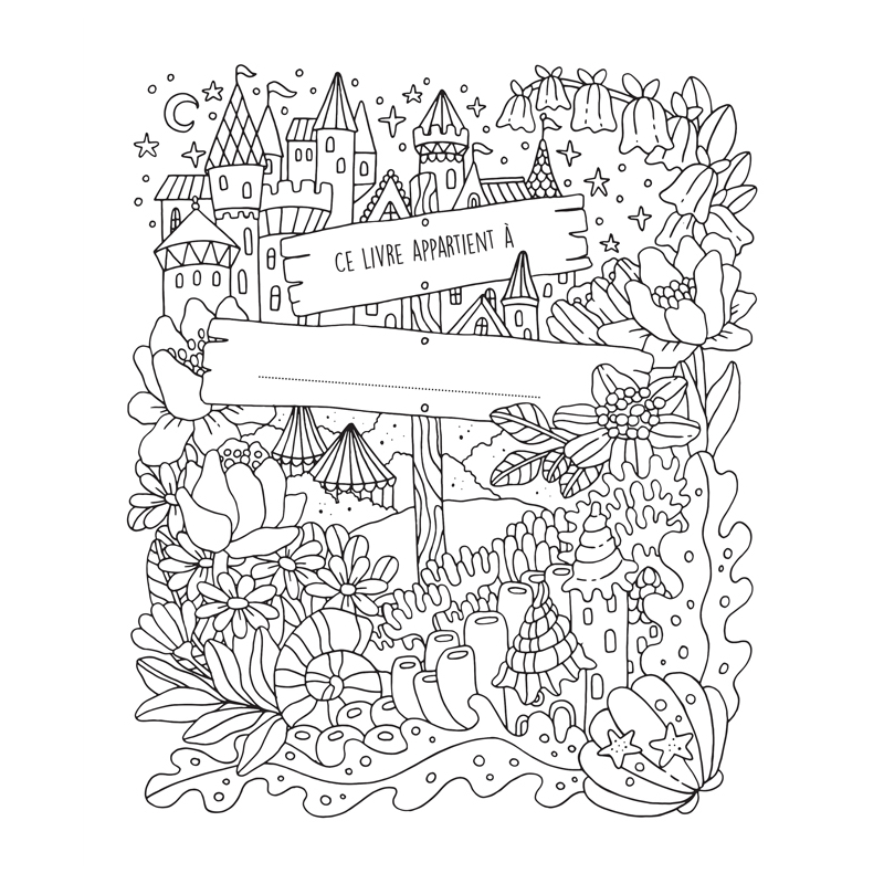 Royaume fantastique à colorier - Un voyage créatif en 100 illustrations Livre Beaux-arts