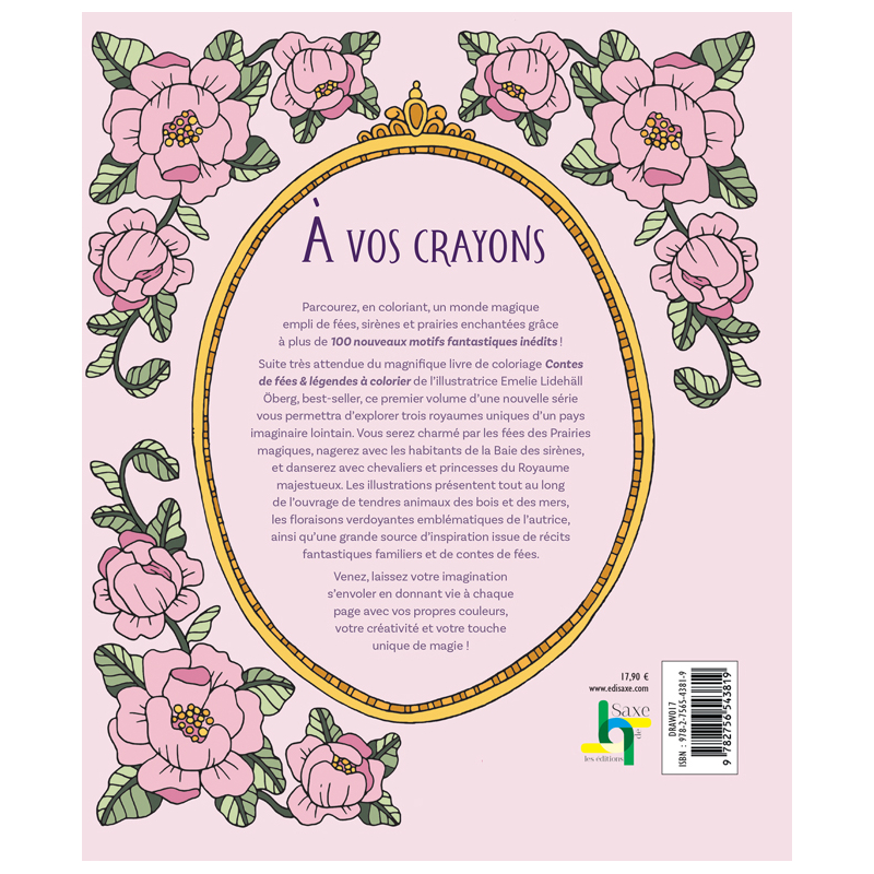 Royaume fantastique à colorier - Un voyage créatif en 100 illustrations Livre Beaux-arts