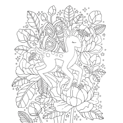 Royaume fantastique à colorier - Un voyage créatif en 100 illustrations Livre Beaux-arts