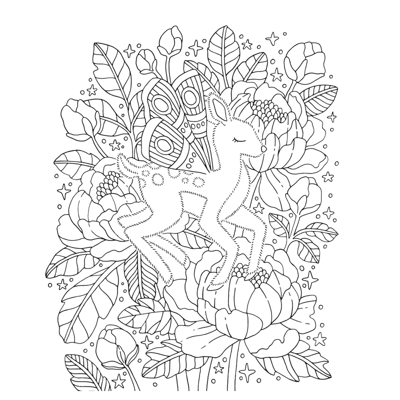 Royaume fantastique à colorier - Un voyage créatif en 100 illustrations Livre Beaux-arts