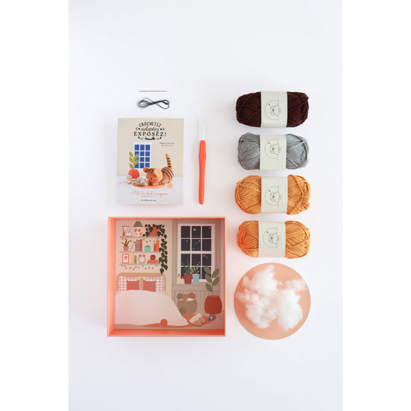 Coffret chat : Milo le chat tigré Kit Crochet