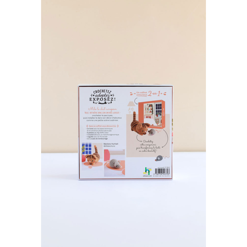 Coffret chat : Milo le chat tigré Kit Crochet