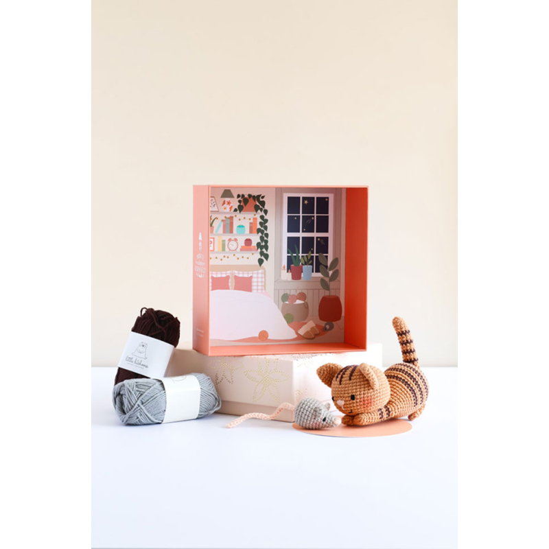 Coffret chat : Milo le chat tigré Kit Crochet