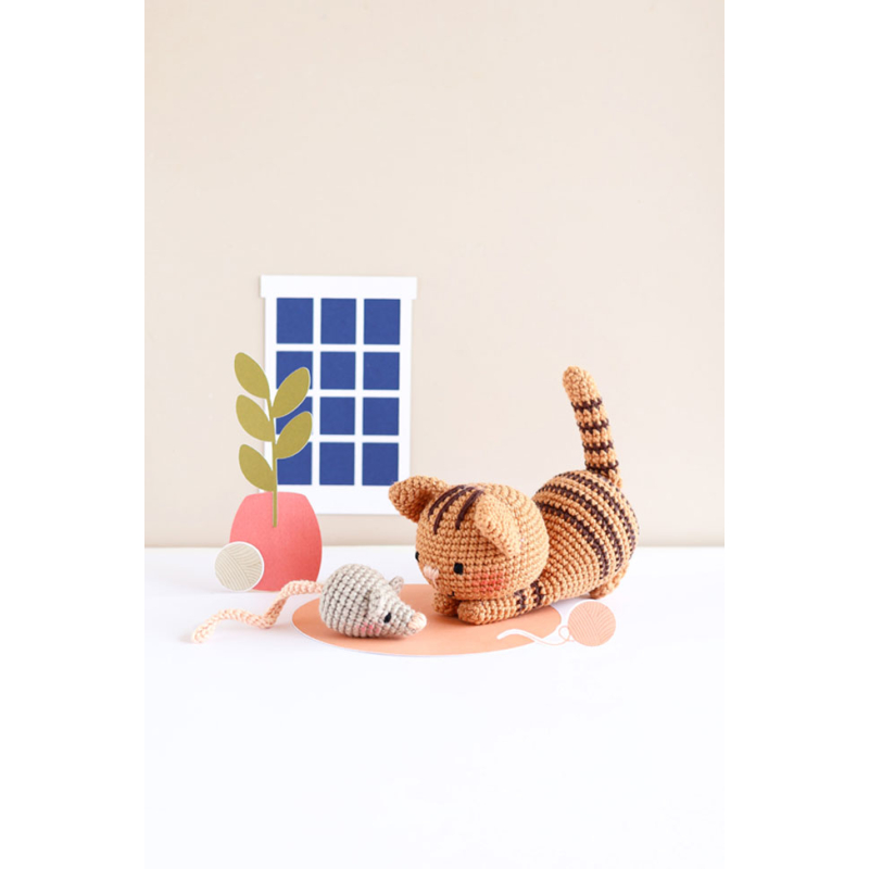 Coffret chat : Milo le chat tigré Kit Crochet
