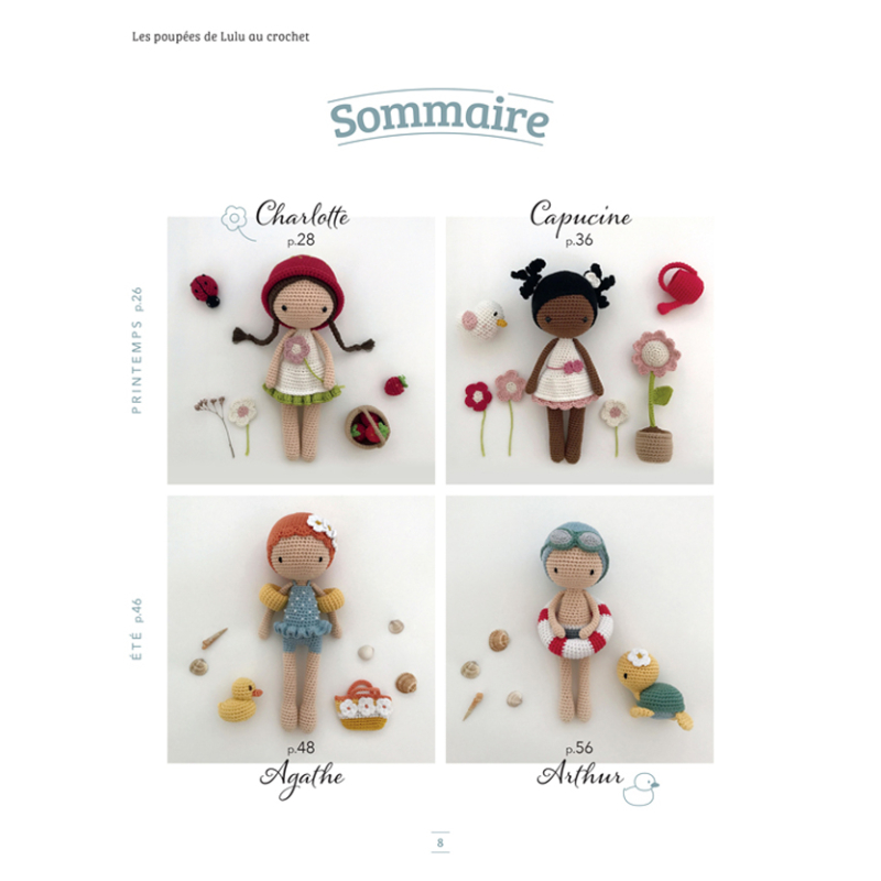 Les poupées de Lulu au crochet Livre Crochet