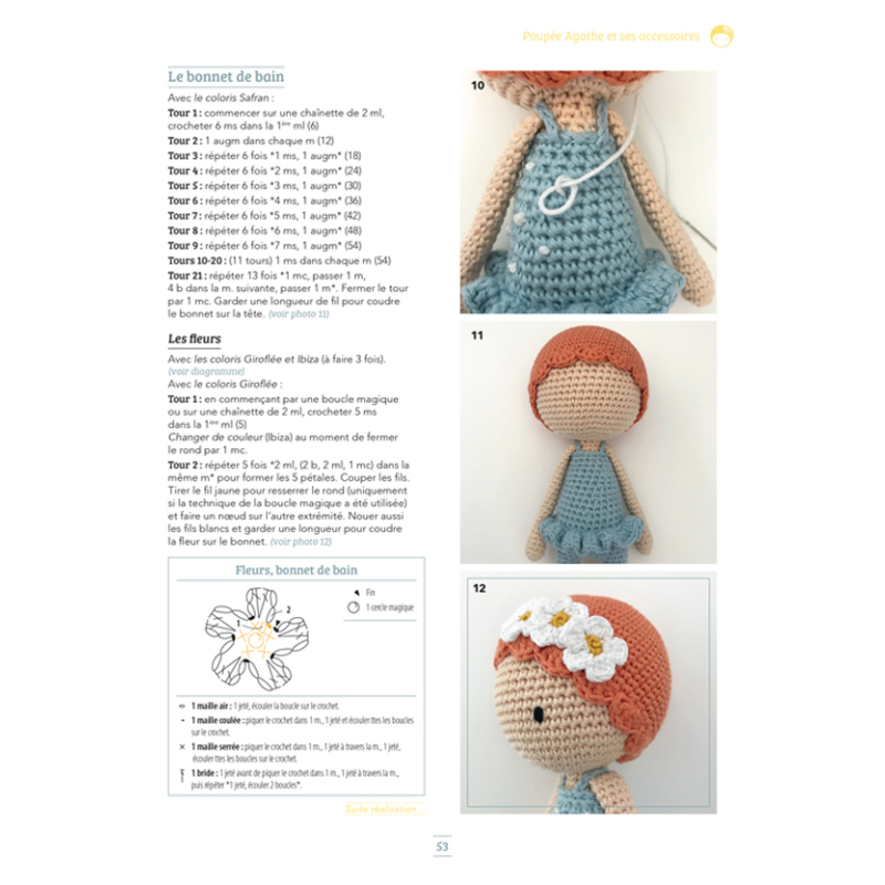 Les poupées de Lulu au crochet Livre Crochet
