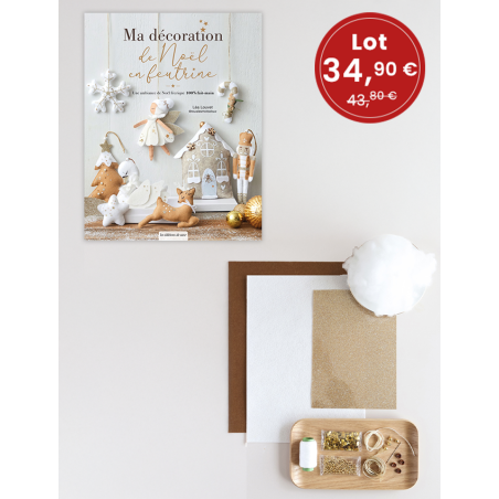 Offre spéciale : Livre + LOT Feutrine Noël